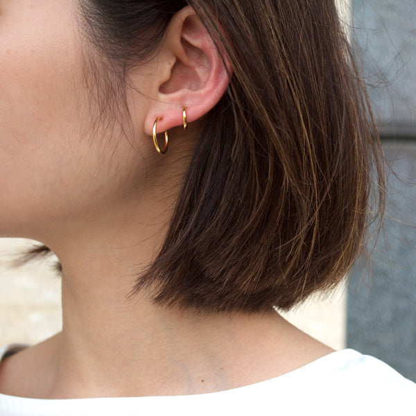 細線1.6cm フープイヤリング