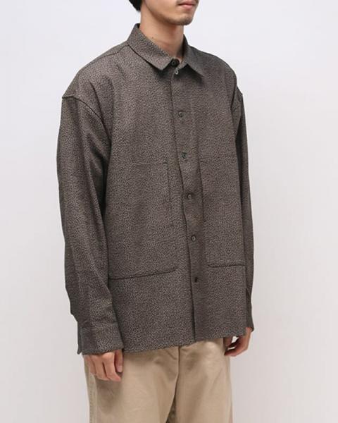SHIRT JACKET B BROWN