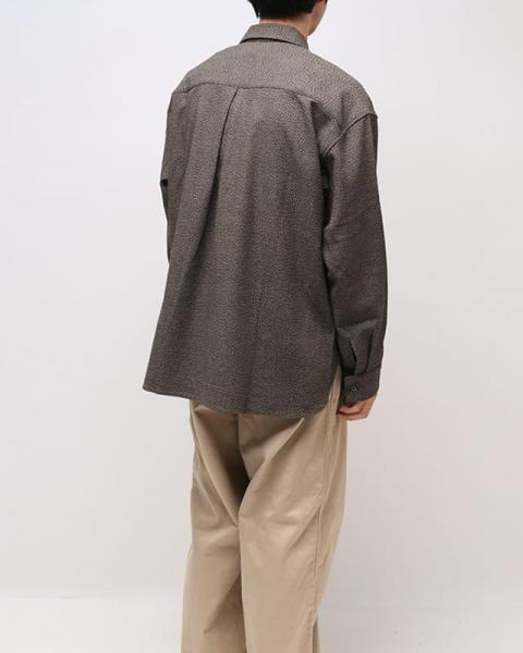 SHIRT JACKET B BROWN