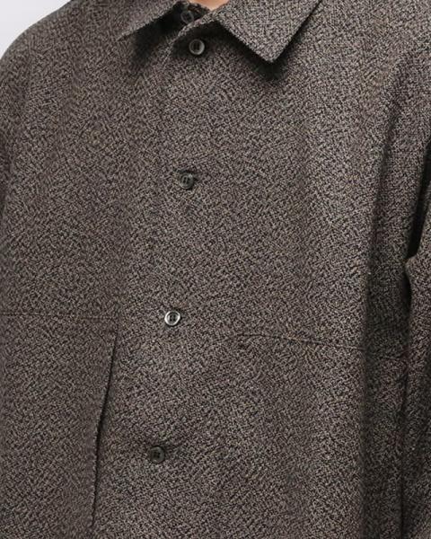 SHIRT JACKET B BROWN
