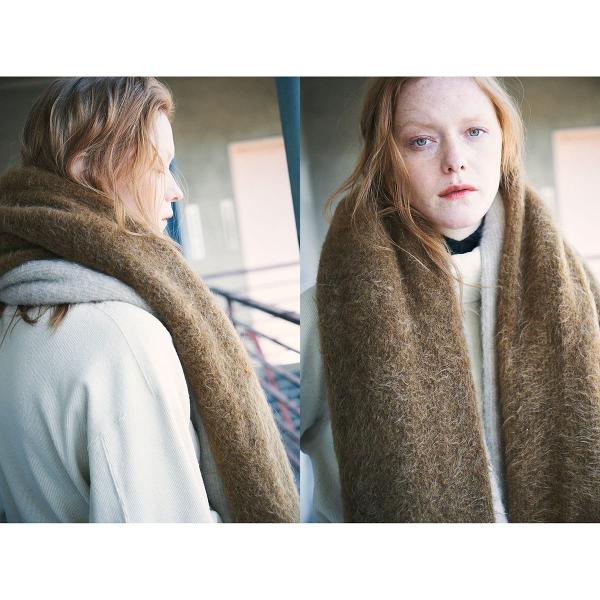 stretch super kid mohair volume stole