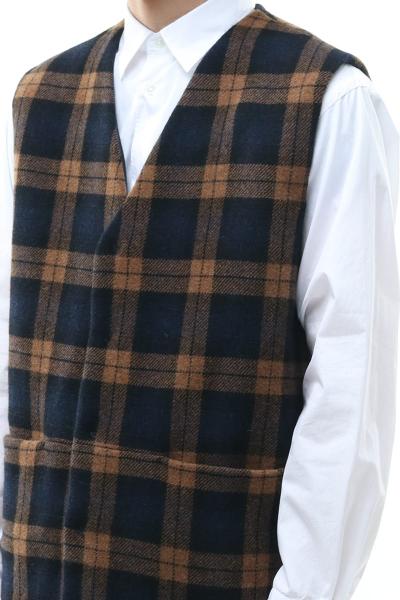 GILET SOTOMISTRO NAVY/CAMEL
