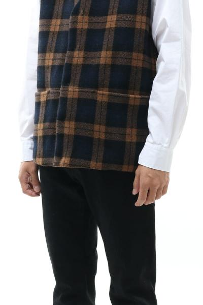 GILET SOTOMISTRO NAVY/CAMEL