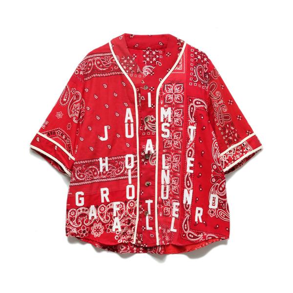 BANDANA BASEBALL SHIRT RED 【size2】 – TIME AFTER TIME