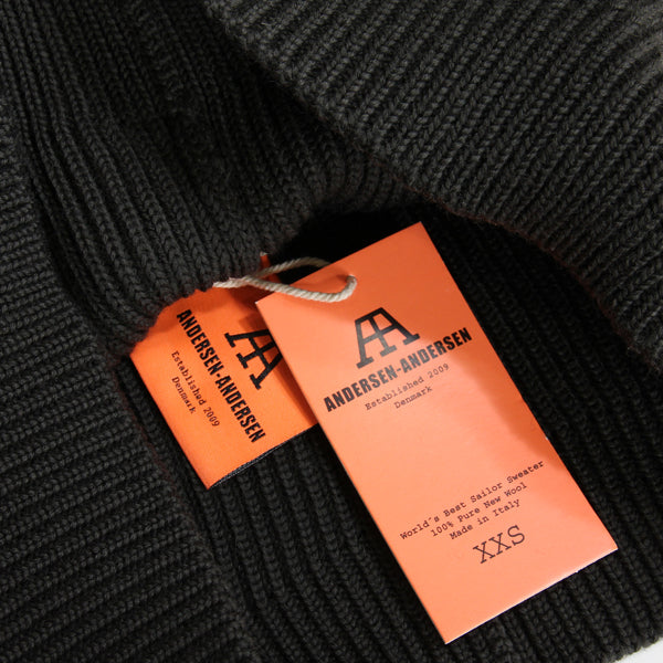 THE NAVY CREW NECK-GREEN-