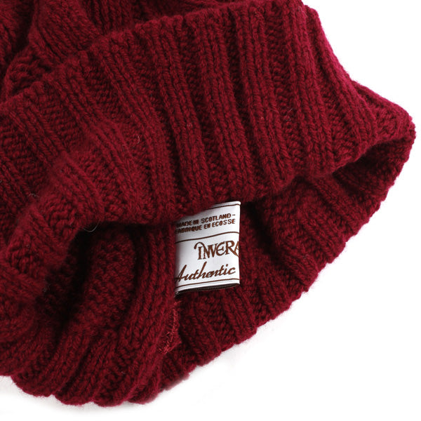Knit cap -bordeaux-