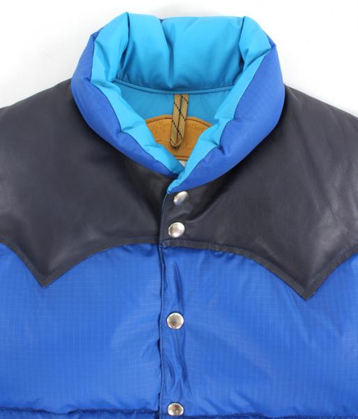 DOWN VEST/NYLON BLUE