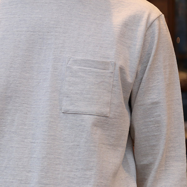 ROYAL POCKET L/S T-SHIRTS OATMEAL