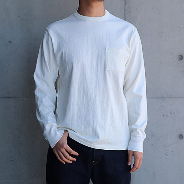 ROYAL POCKET L/S T-SHIRTS WHITE