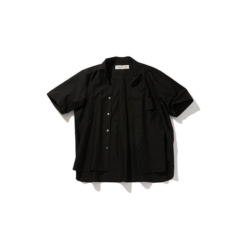 CAMP COLLAR SHIRT C BLACK