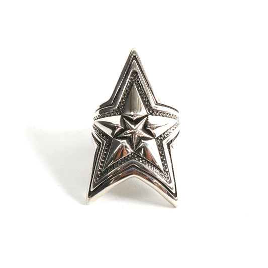 DEPP STAR IN STAR RINGS SILVER