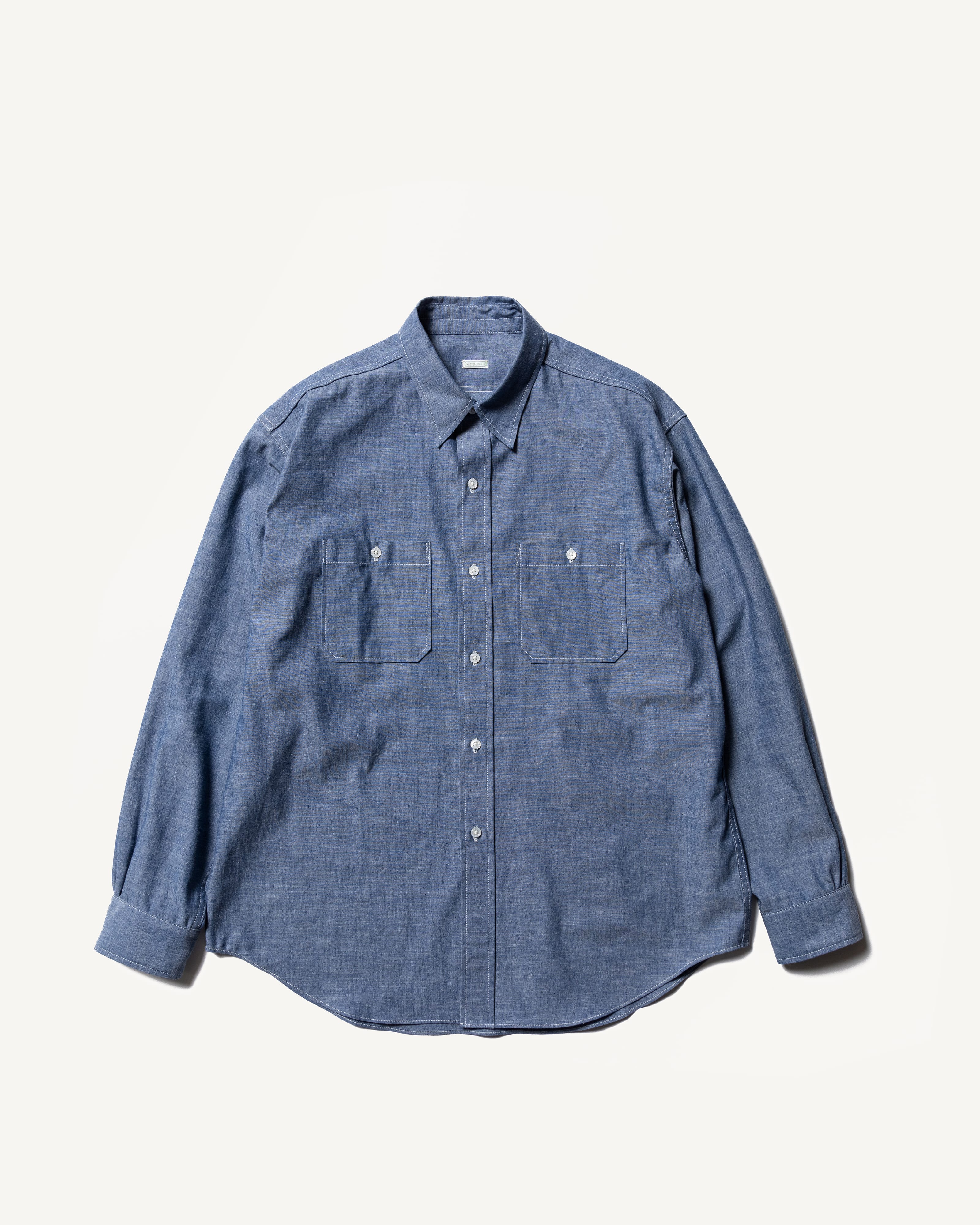 Rigid Chambray Shirt INDIGO – TIME AFTER TIME