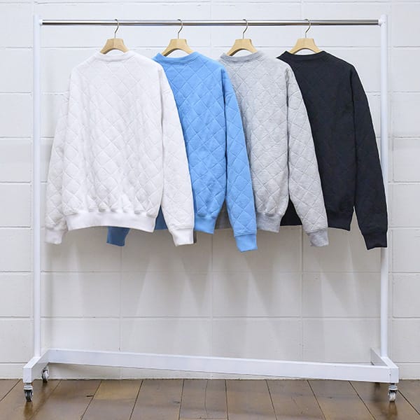 US2266 Quilted crewneck sweatshirt
