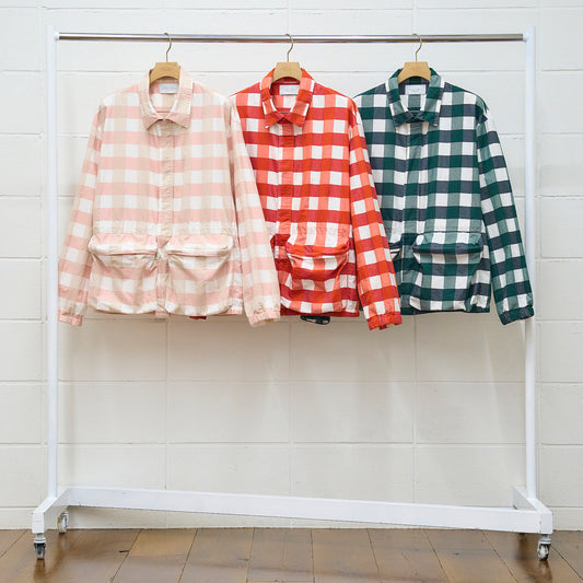 US2334 Gingham checked jacket