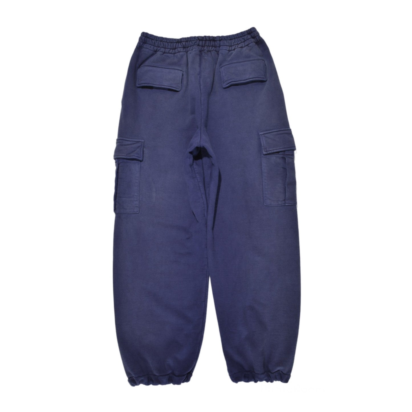 NAVY SWEAT CARGO PANTS