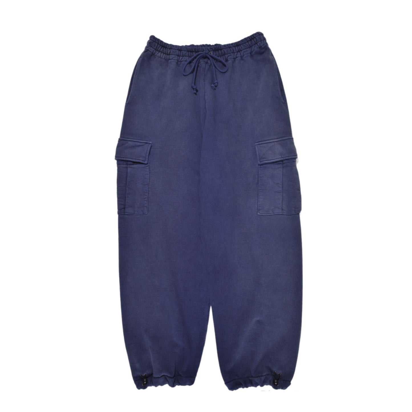 NAVY SWEAT CARGO PANTS