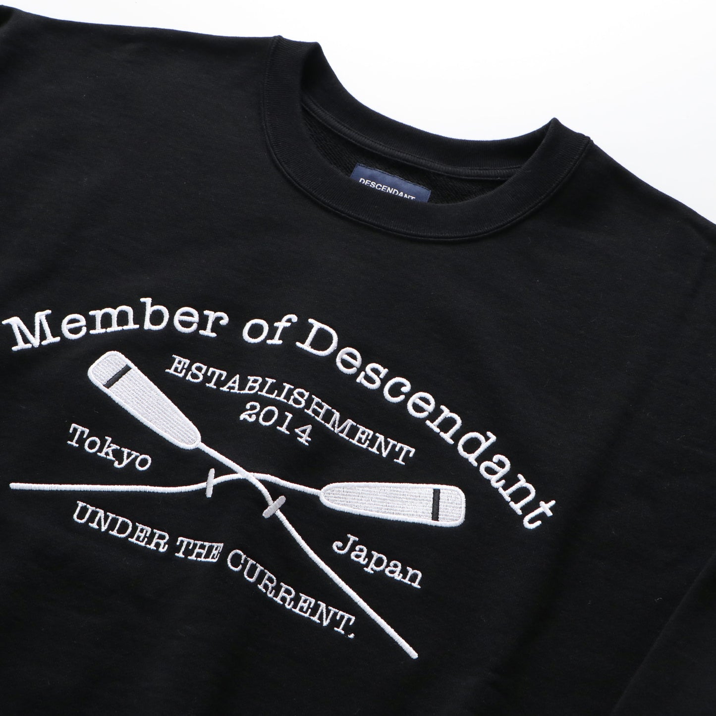 CROSS PADDLE CREW NECK BLACK