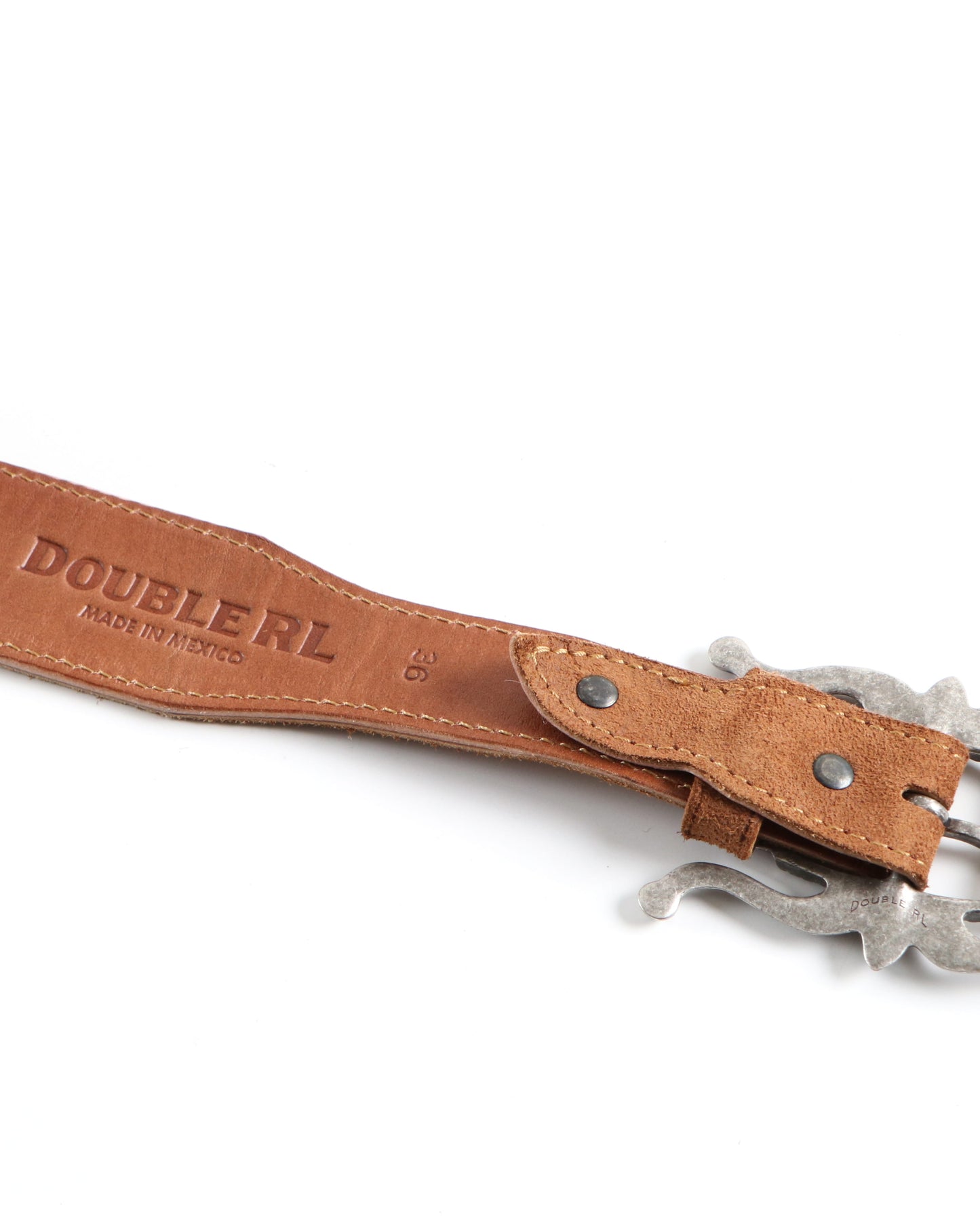 RANCH BELT-BELT-MEDIUM RRL RANCH SUEDE