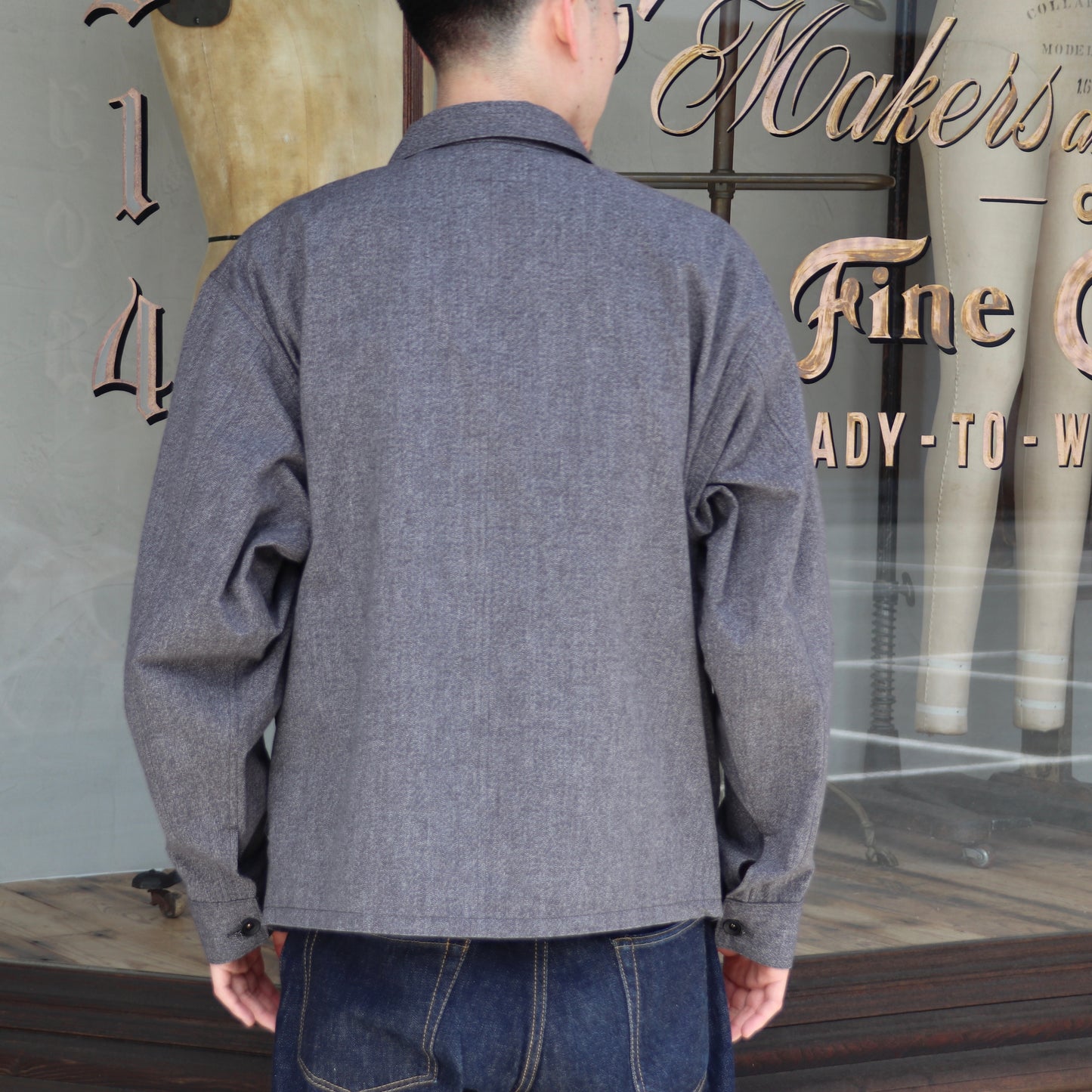 SALT AND PEPPER CHAMBRAY JUMPER