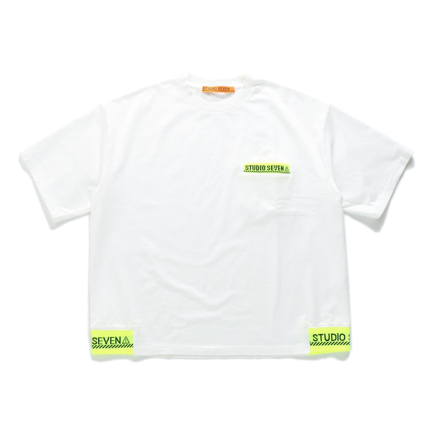 Neon Caution Rib Pocket SS Tee