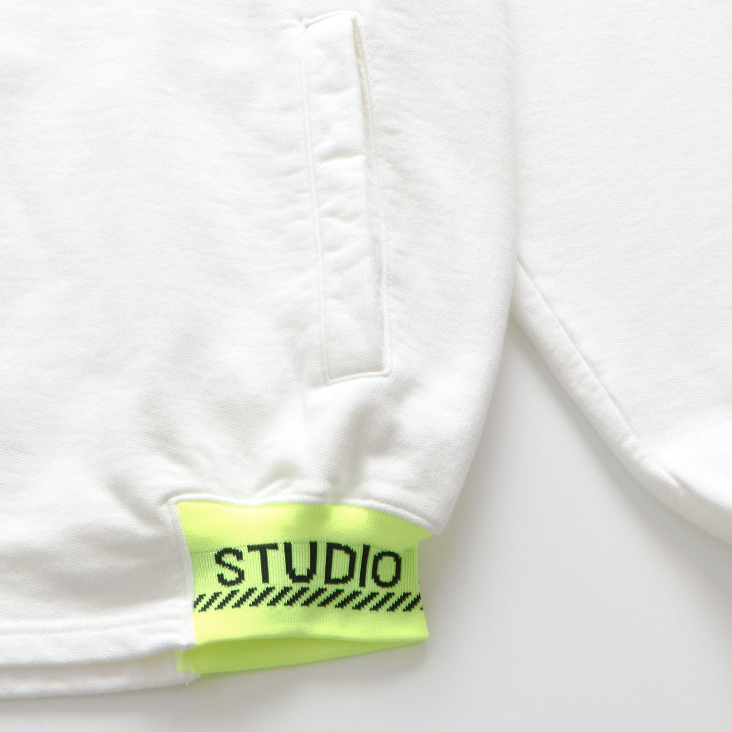 Neon Caution Rib Hoodie