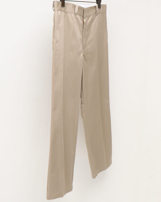 スビンコットン ポリエステルツイル ワークパンツ BEIGE