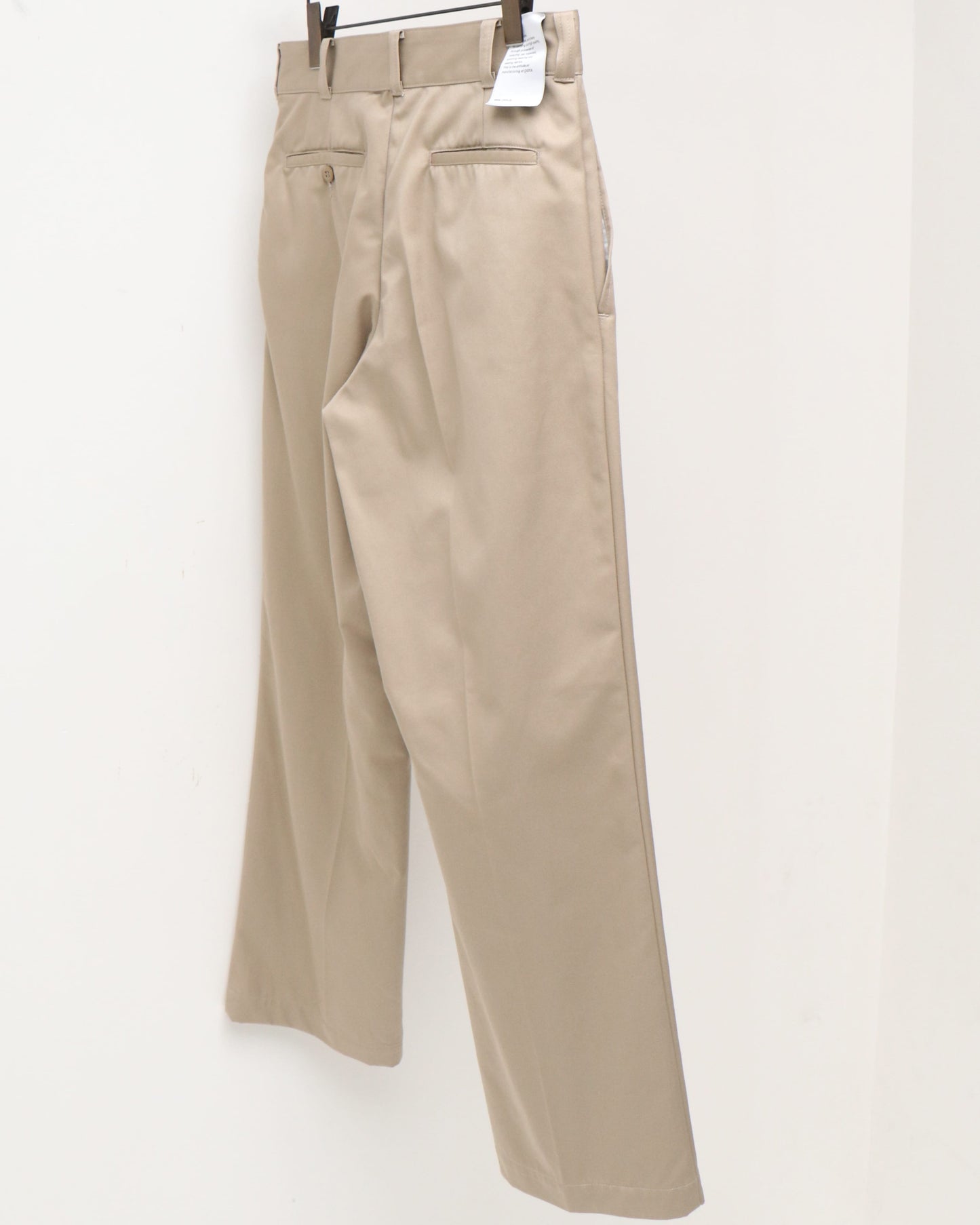 スビンコットン ポリエステルツイル ワークパンツ BEIGE
