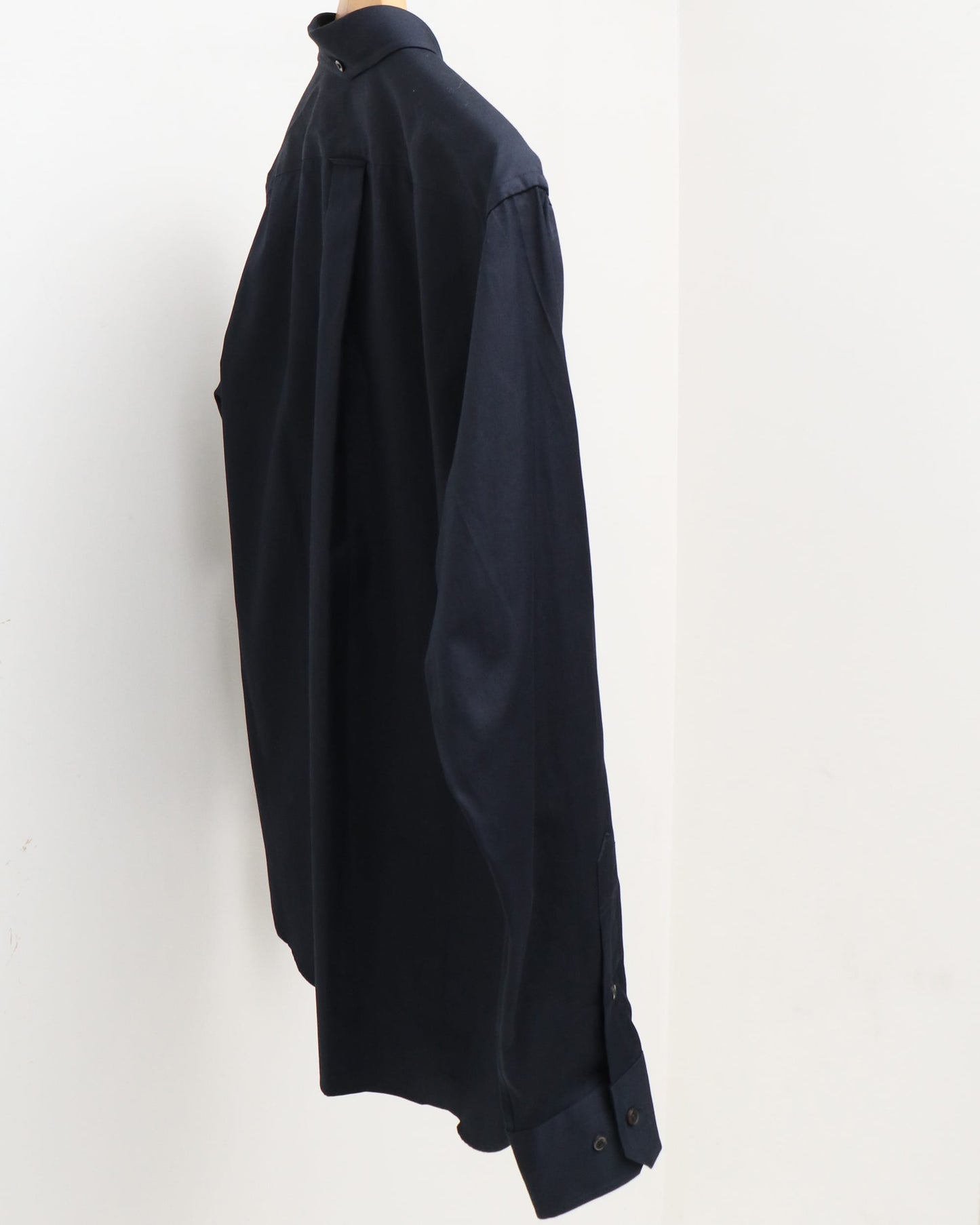 FINX Cotton Oxford B.D Collar Shirt OFF BLACK