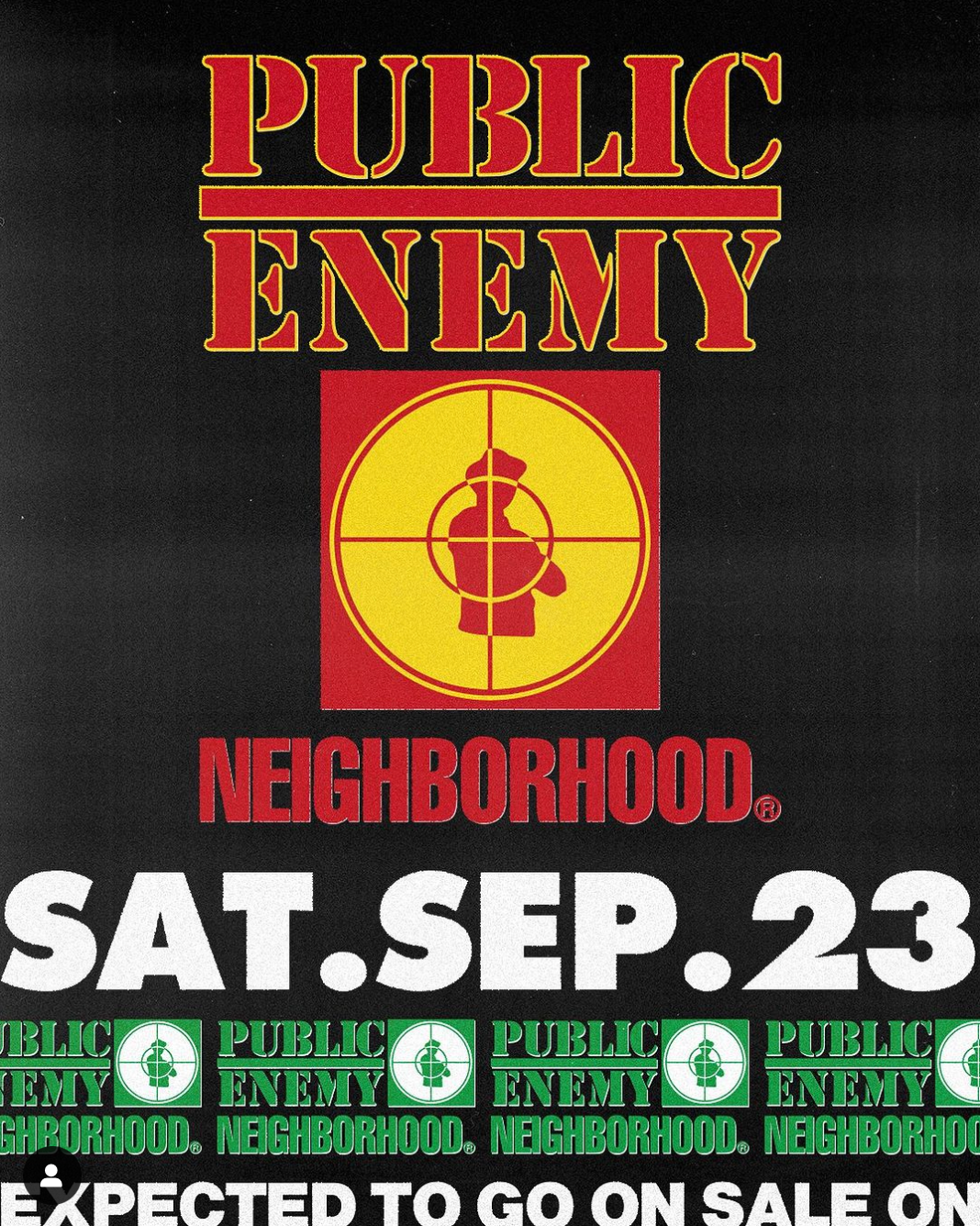 【TAT 2階】   NEIGHBORHOOD × PUBLIC ENEMY 9月23日 土曜日 12:00 発売開始。