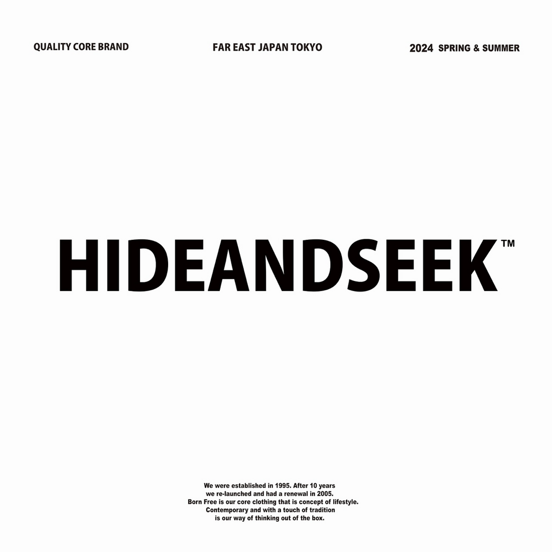 【TAT 2階】   HIDE AND SEEK 2月23日 金曜日 発売。