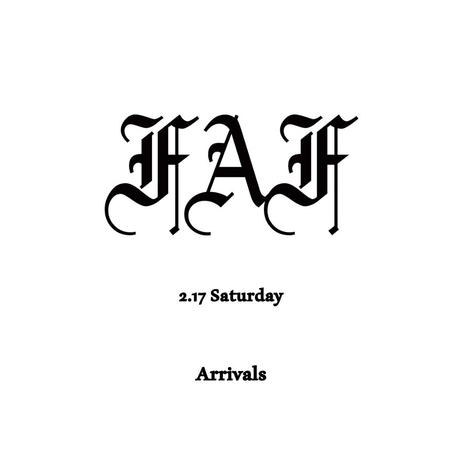 【TAT 1階】   Fake As Flowers 2月17日 土曜日 発売。