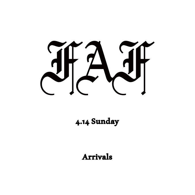 【TAT 1階】   Fake As Flowers 4月14日 日曜日 発売。