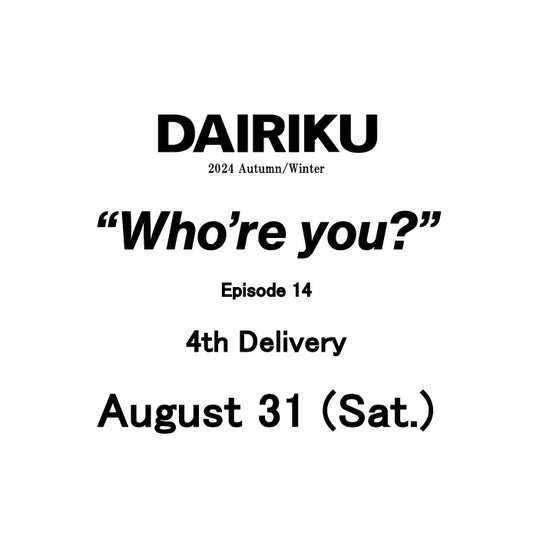 【TAT 1階】   DAIRIKU 8月31日 土曜日 発売。