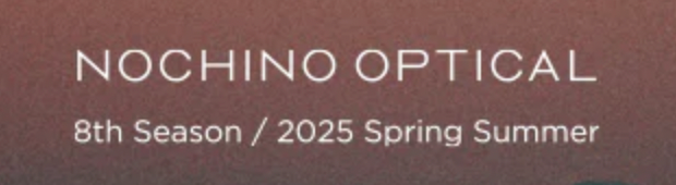 【NOCHINO OPTICAL】ノチノ新作が続々入荷です！