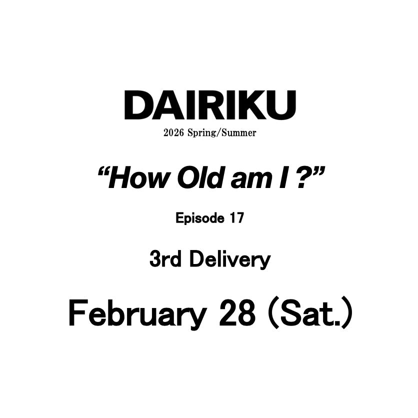 【TAT 1階】   DAIRIKU 2月28日 土曜日 発売。