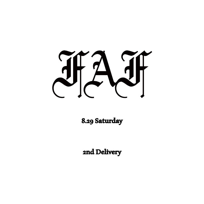 【TAT 1階】   FAF 8月29日 土曜日 発売。