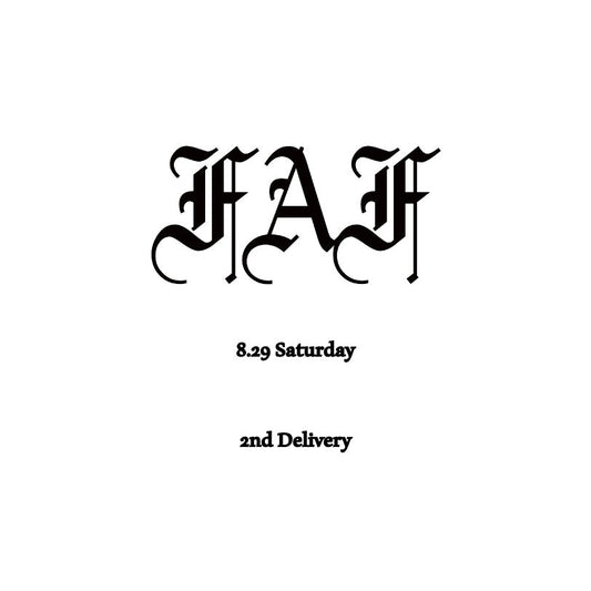 【TAT 1階】   FAF 8月29日 土曜日 発売。