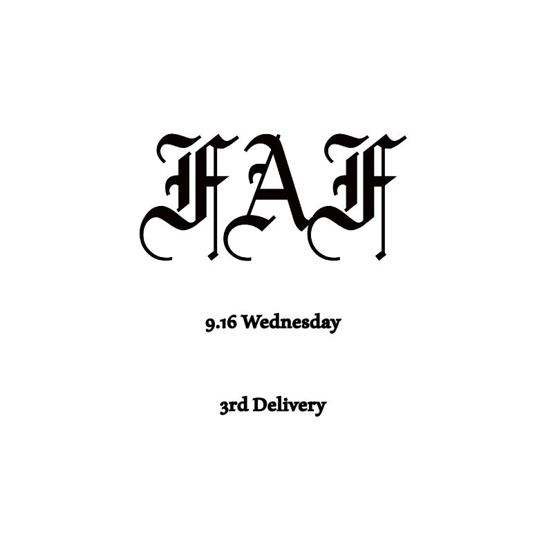 【TAT 1階】   FAF 9月16日 水曜日 発売。