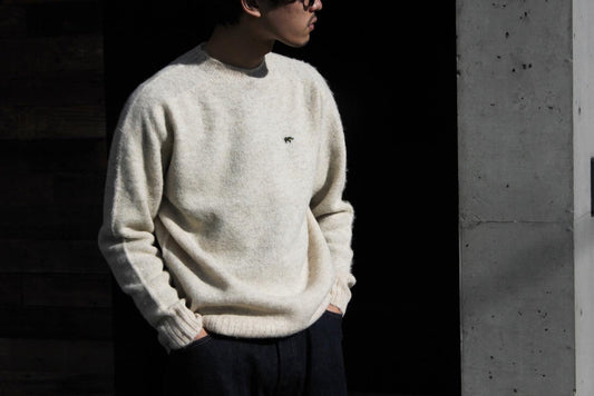 【SCYE BASICS】 Shetland Wool Brushed Sweaterのご紹介