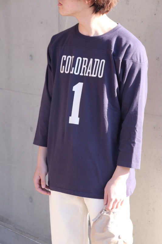 【CIOTA】スビンコットン 12/-天竺 フットボール七分袖Tシャツのご紹介