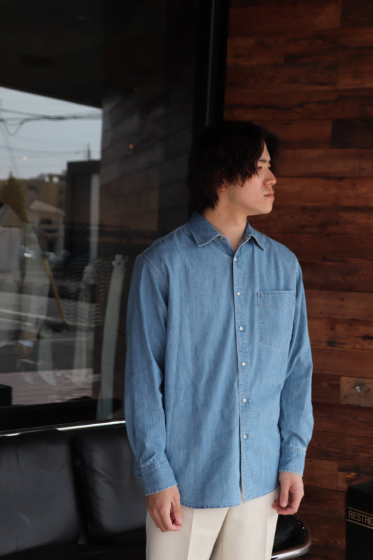 【AURALEE】SELVEDGE SUPER LIGHT DENIM SHIRTのご紹介