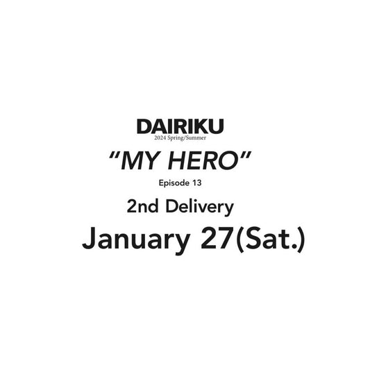 【TAT 1階】   DAIRIKU 1月27日 土曜日 12:00 発売。