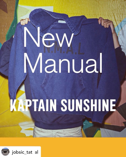 ▼ New Manual x KAPTAIN SUNSHINE collaboration is back, available online at the New Manual store!