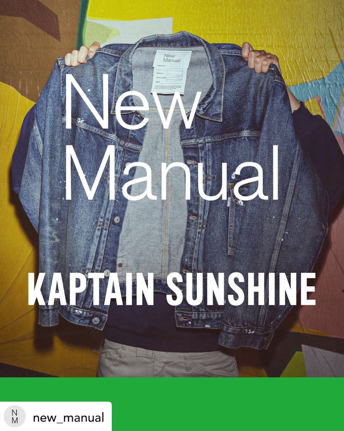 ▽ New Manual x KAPTAIN SUNSHINE collaboration is back, available 