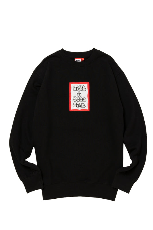 MOSU FRAME EMB CREWNECK FL
