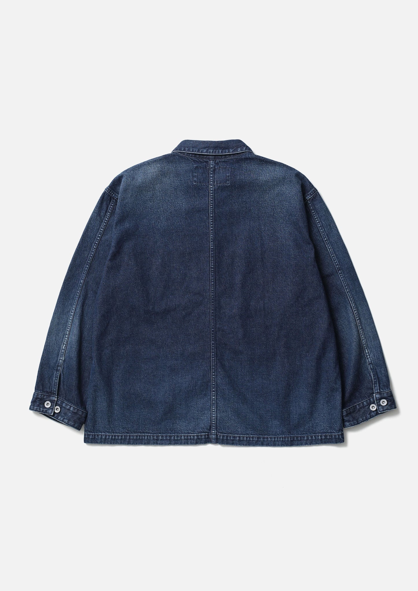 WASHED DENIM COVERALL JACKET