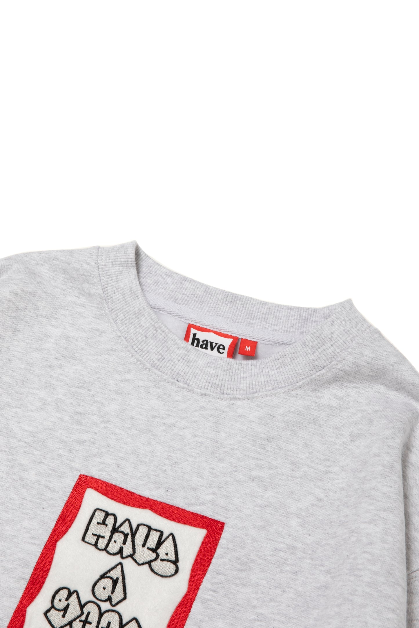 MOSU FRAME EMB CREWNECK FL