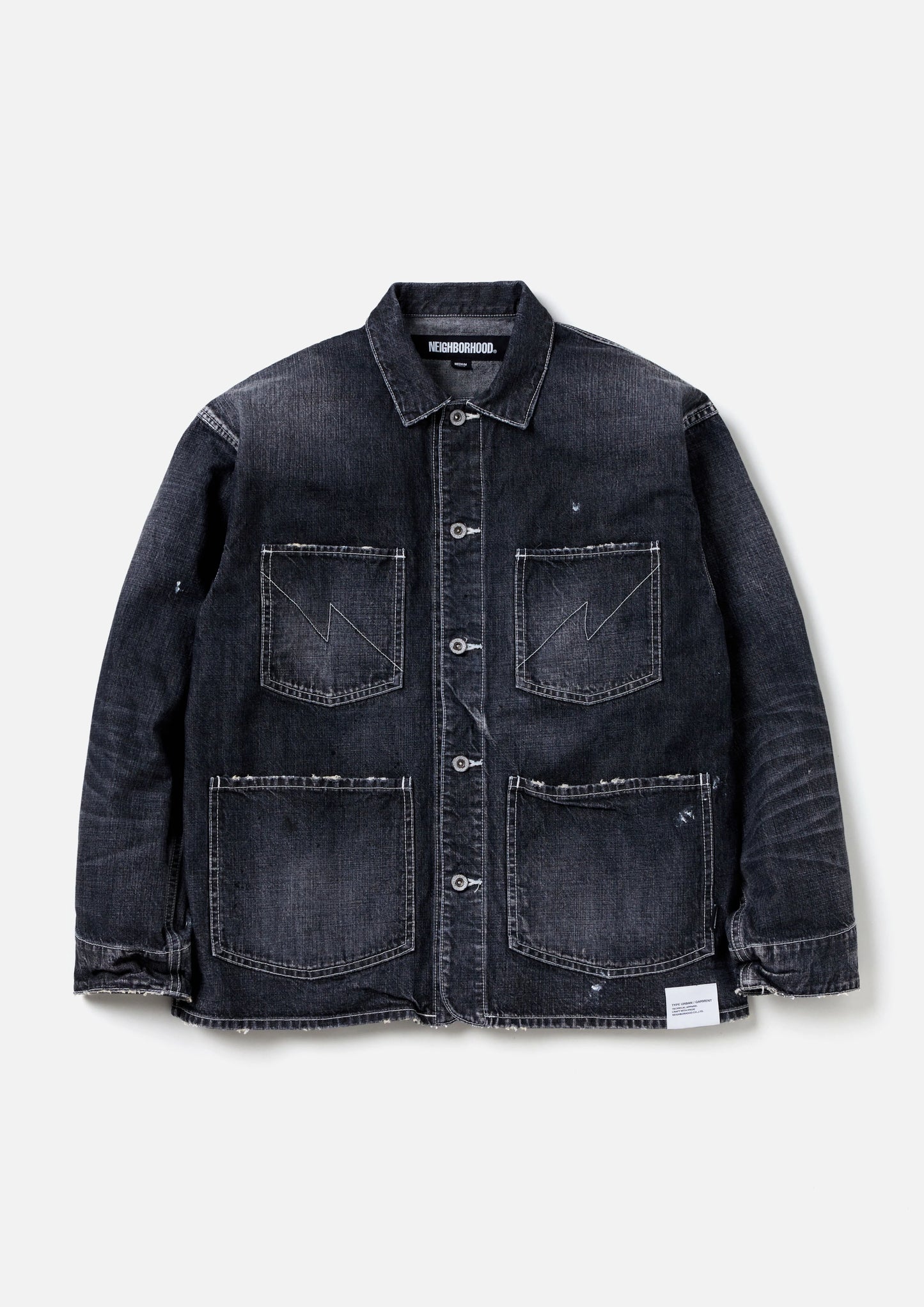 WASHED COVERALL JACKET