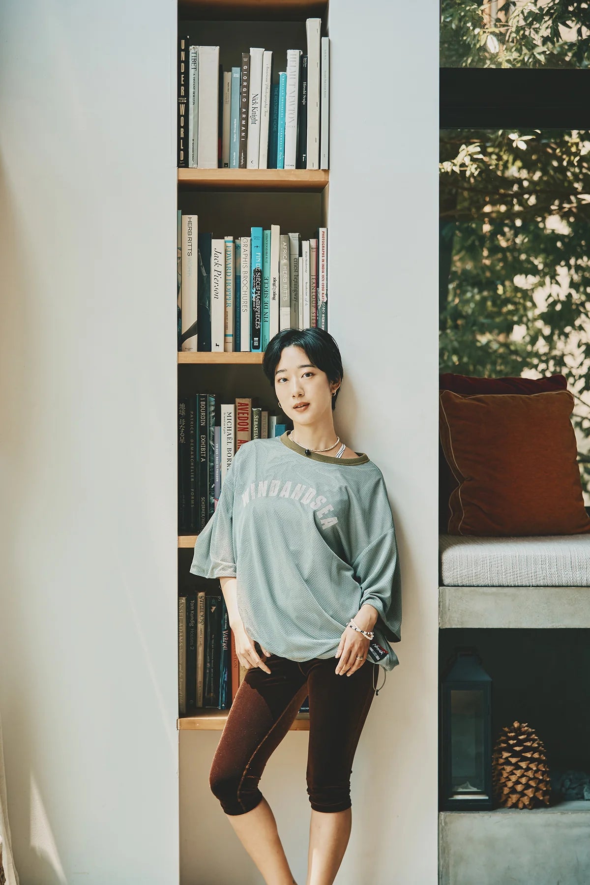 NANGA x WDS PHANTOM GRID REVERSIBLE TEE