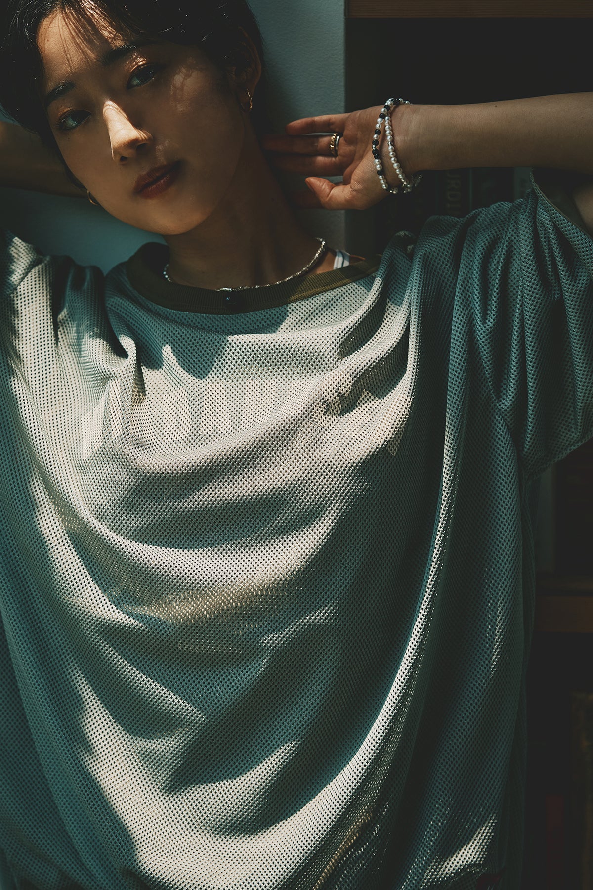 NANGA x WDS PHANTOM GRID REVERSIBLE TEE